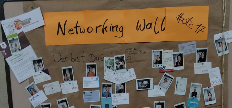 Networking Wall auf den OpenTransferCamp Digitalisierung